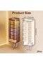 2 Transparent Underwear Storage Boxes - Wall-Mounted Wardrobe Organizer - Suitable for Bedrooms and Bathrooms - Multifunctional with Lid - 5
