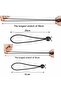30 elastic ropes (200 mm), suitable for tarpaulins, gazebos, camping, tents - 4