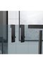 Drill-free shower hooks, 4 door hooks for shower wall, bathroom (17-8cm black), Stainless Steel hanging towel hooks - 4