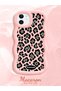 iPhone 11 Compatible Wavy Frame Leopard Print High Quality Silicone Phone Case