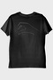 Heart Hands Patterned Couple Combination Black T-Shirt - 4