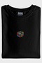 Rubik's Cube Patterned Embroidery Black T-Shirt - 4