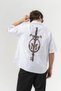 Keyblade Back Design Detailed Oversize Short Sleeve Shirt