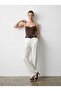 Women's Canvas Trousers Pnt01912 Natural - 3