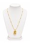 Balloon Letter S Necklace – 316L Stainless Steel Letter Necklace with Bead Detail Chain - 2