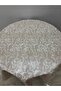 Lined Oilcloth Tablecloth 140cm in Diameter - 3