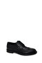 Men's Black Lace-Up Leather Casual Shoes Wm680041Dv - 7