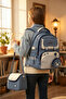 Primary School Orthopedic School Bag Set of 2 with Lunch Box and Reflective Detail - 8