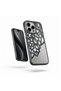 Apple iPhone 14 Pro Compatible Case Mirrored Lace Silicone Case Black - 2