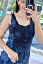 Zero Sleeve Tie-Dye Viscose Dress 6Y374 - 4
