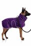 3-Piece Dog Drying Set Bathrobe-Towel-Paw Gloves Super Water Absorbent Summer-Winter Set Purple - 2