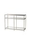 Luxe Champagne Metal Console - 7