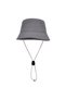 Waterproof & sun hat - Foldable summer hat w/Adj. chin strap - breathable - For outdoor activities such as hiking & fishing - gray