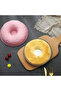 2-piece round corrugated silicone cake and donut baking mold set - blue - pink - 4