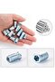 130 pieces of M6/M8/M10 threaded wood inserts and nuts, with sorting boxes, for parts processing and furniture making. - 2