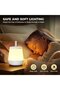 Children's night light, touchscreen, remote control, rechargeable LED, 4 adjustable settings, 16 colors, adult night light bedside lamp (white) - 4