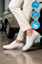 White Men's Smart Casual Shoes Genuine Leather Memory Comfortable Sole Stylish Loafer M741 m - 2