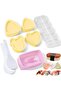 8-Piece Triangular Sushi Mold Set for DIY Rice Balls