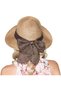 Women's sun hats, straw hats, summer hats, foldable straw hats, UV-protective hats, wide-brimmed hats, summer beach hats, outdoor hats - 3