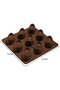 Pieces 9 Cavities Silicone Molds Gold Ingot Shapes Cake Chocolate Soap Ice Cream Molds Silicone Kitchen Baking Gadgets - 2