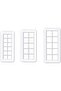 Cookie cutter set - Square cookie cutters - Geometric shape cutters - 3 square sizes - Cake decorating and baking - 5