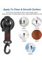 Multifunctional Reusable Suction Cup Hooks with Carabiners, 10kg Heavy-Duty Drill-Free Hanging Hooks for Awning Camping (4 Pack) - 4