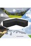 420D Oxford 286*222*82 cm L-Shaped Corner Garden Bench Furniture Cover Bag - 4