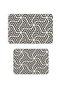Bath Mat Set of 2 with Non-Slip Base and Washable 60X90 cm - 50X60 cm - 2