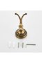 Bathroom lighting fixtures, chandeliers, European-style bases, wall hooks, brass, vintage double hooks - 4