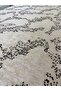 Cream Champagne Beaded Fabric - Evening Dress Fabric with Black Sequins and Beads (Width: 150 cm) - 3