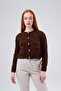 Women's Premium Regular Fit Crew Neck Soft Textured Cardigan with Pockets - 4