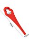 100-Pack Gourd-Shaped Red Plastic Lawn Mower Replacement Blades for Trimmers