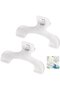 Two-piece transparent book clip set - convenient and practical bookmarks for home, work, and school.