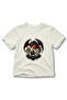 Kids' Dragon and Knight Printed Pixel Art Game-Themed Crew Neck Short Sleeve T-Shirt