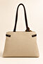 Women's Shoulder Bag with Scarf Detail, Medium Size, Multi-Compartment, Daily Stylish Handbag Elt0408 - 4