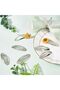 100 pieces of 2-inch silver-toned metal oval hair clips, small, delicate and cute women's hair accessories - 3