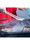 Universal BBQ tongs, long-handled sausage BBQ tongs, stainless steel kitchen tongs, BBQ tongs, multi-purpose BBQ tongs, meat tongs - 3