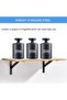 10-piece wall mount bracket set, floating wall mount bracket, 95 x 150 mm (including screws), suitable for home and office. - 2
