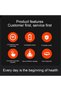 Electric Neck Massager - Neck Muscle Stimulator - Neck Relaxation - 9 Modes 30 Levels - 16.9 x 9.6 x 4.3 cm - 2
