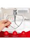 Stainless steel flat mixing paddle, suitable for KitchenAid 5QT tilt mixer, polished paddle attachment, dishwasher safe. - 3