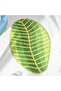 Non-slip bath mat, fluffy microfiber bathroom rug, water-absorbent, machine washable, leaf-shaped rug, kitchen rug, doormat, 40 x 60 cm - 3