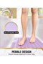 100x40cm Rectangular Non-Slip PVC Bathtub Mat, Soft Shower Floor Pad with Suction Cups & Drainage Holes, Bright Purple - 2