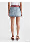 Two Mt Shop Quality Slim Fit Belted Mini Jean Skirt - 4
