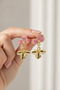 Stylish Pink Butterfly and Yellow Flower Design Dangle Bijoux Earrings Women's Accessory - 4