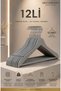 12 Pieces - Gray Wood Look Plastic a Quality Hanger for Clothes, Shirts, and Dresses