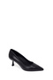 Women's Black Thin Heeled Leather Stiletto Af200020Dv - 8