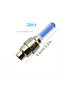 2-Piece LED Wheel & Valve Lights, Multi-Color Ghost Head Spoke Lights for Bicycle Night Riding Safety - 2