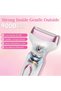 Women's electric shaver - 4-in-1 electric shaver - For both wet & dry use - painless hair removal - For body - pubic area - legs - & face - 3