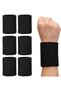 - Elastic wrist sweatband set for men and women - Running fitness sports - Gym sweatbands - Comfortable - 6 pieces