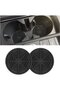 Universal Cup Holder Mat - Car Cup Holder Mat - Non-slip - Non-slip Silicone - 7cm Diameter - Black - 2